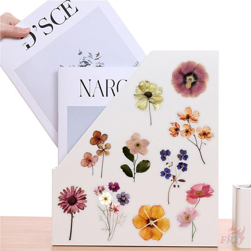 50Pcs/Set Wabi-sabi. Retro Flowers & Leaves Series 02 PET Stickers Waterproof DIY Fashion Doodle Decals Stickers