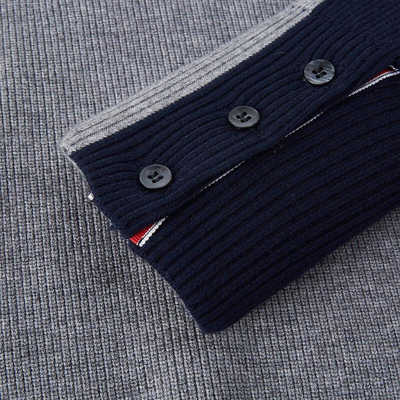 FAPAI Men's Merino Wool & Tencel Blend Knit Sweater