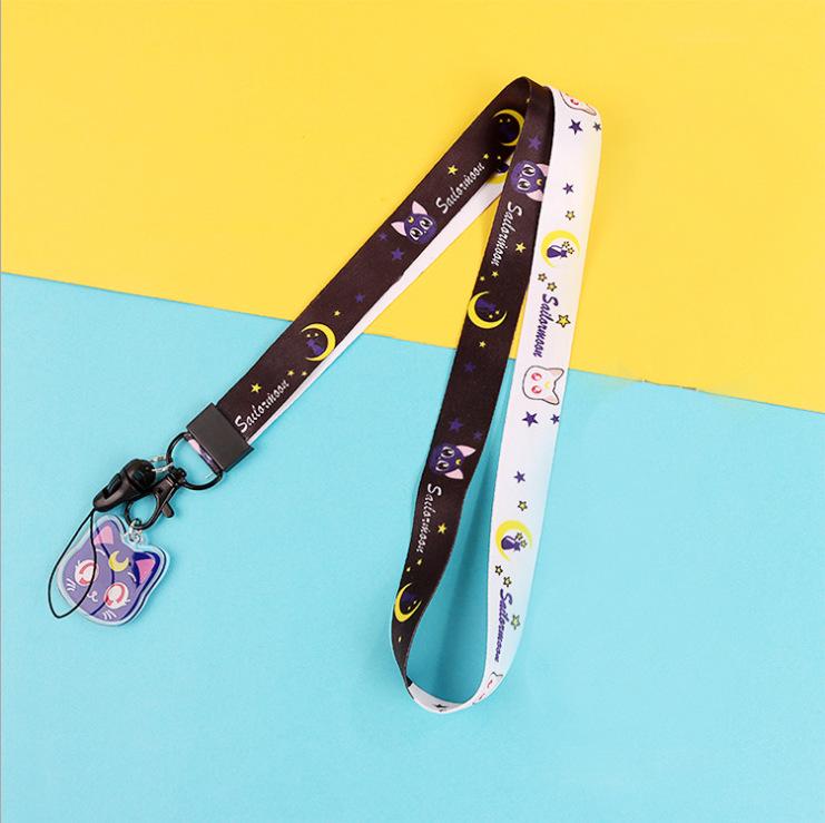 Creative Cartoon Phone Case Lanyard with Acrylic Pendant Keychain - Trendy Neck Hanging Accessory for Women