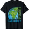 Everyday Earth Day Graphic Tee Distressed Print Casual Short Sleeve T-Shirt for Unisex
