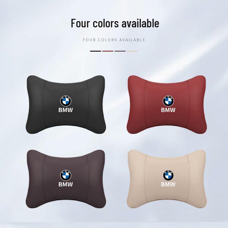 BMW Headrest & Lumbar Support Pillow - Fits X1, X3, X5, and 1/3/5/7 Series for Neck Protection & Interior Decoration