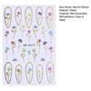 Floral Nail Art Stickers Self-adhesive Spring Summer Flower Pattern Women Manicure Decoration Decals Home Salon DIY Nail Supplies