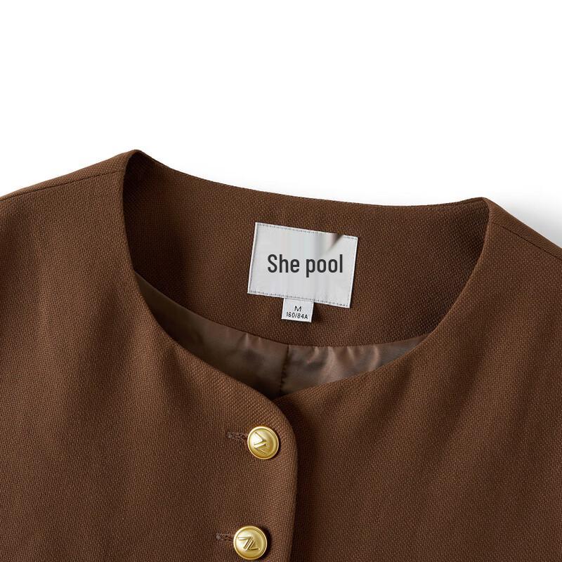 Women's Retro Round Neck Single-Breasted Suit Vest