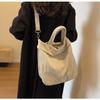 Canvas Large-capacity Bag 2024 New Korean Version Handbag Bag Large Bag Shoulder Leisure Student Bag