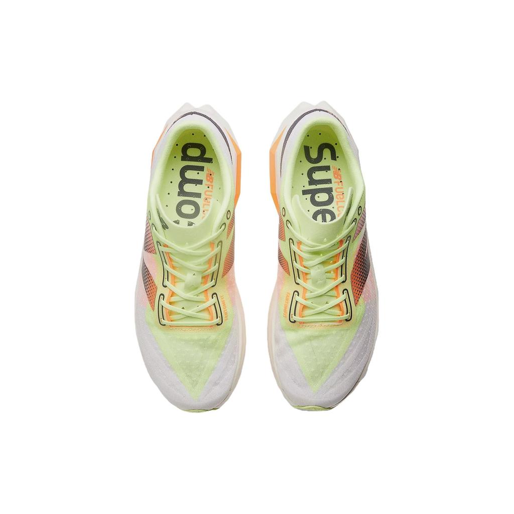 New Balance FuelCell SuperComp Elite v4 Bianco Lime Mango Sneakers Uomo Bleached-Lime-Glow Hot-Mango MRCELLA4
