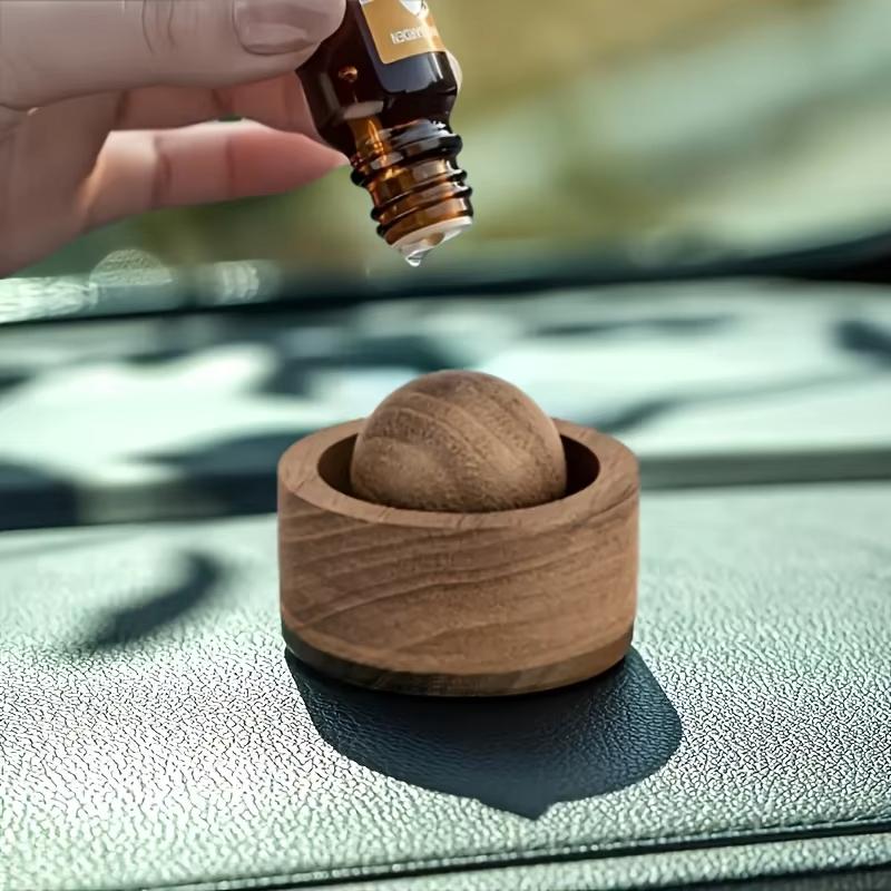 For Car & Home Fragrance Diffuser - Made of Wood Mini Cute Natural Fragrance Diffuser Suitable for Bedroom Living Room Bathroom