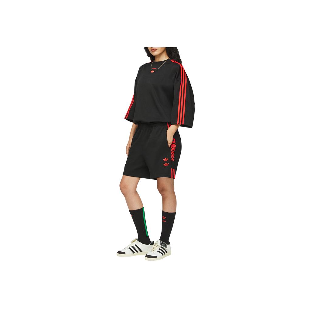 adidas Originals X Willy Chavarria Collaboration Ss25 Gym Striped Comfortable Simple Casual Sports Shorts Unisex Shorts KB7236