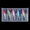 Ultra-Small Hard Bait Lead Fish Single Hook Set Five Boxes Metal Horse Mouth Three Hooks Blood Groove Sequins for Bass Trout
