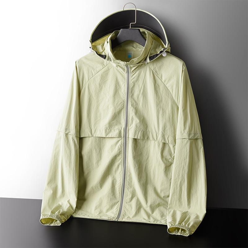 Summer Sun Protection Clothing, Quick Drying, Detachable Sun Protection Jacket, Casual Fishing Thin Outdoor Skin Clothing