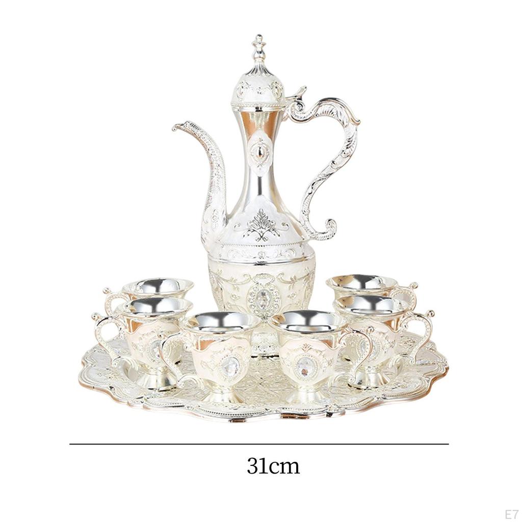 Set Flagon Glass Dispenser Carafes Tableware for Wedding Festaival Birthday Novelty