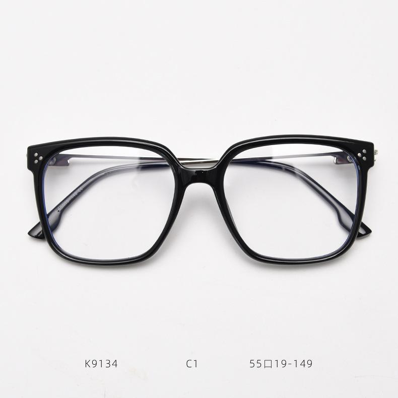 Elegant Women Large Frame Square Reading Glasses Fashion Green Prescription Eyewear Female Anti Blue Light Computer Glasses +2.5