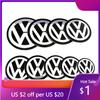2026 Hot For VOLKSWAGEN VW 4 Pcs Car Rim Hubcap Caps Hub Cover Wheel Center Badge Sticker Logo Emblem Decals For VW Touareg Tera