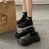 Platform Loafers Women's 2025 New Women's Shoes, British Style In Spring and Autumn, Fashionable Outer Wear, Small Leather Shoes