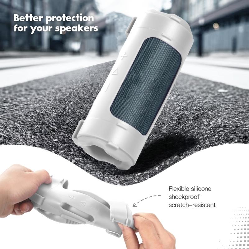 Shockproof Silicone Protective Cover For FLIP 7 Portable Speaker With Comfortable Shoulder Strap Storage Bag Replacement