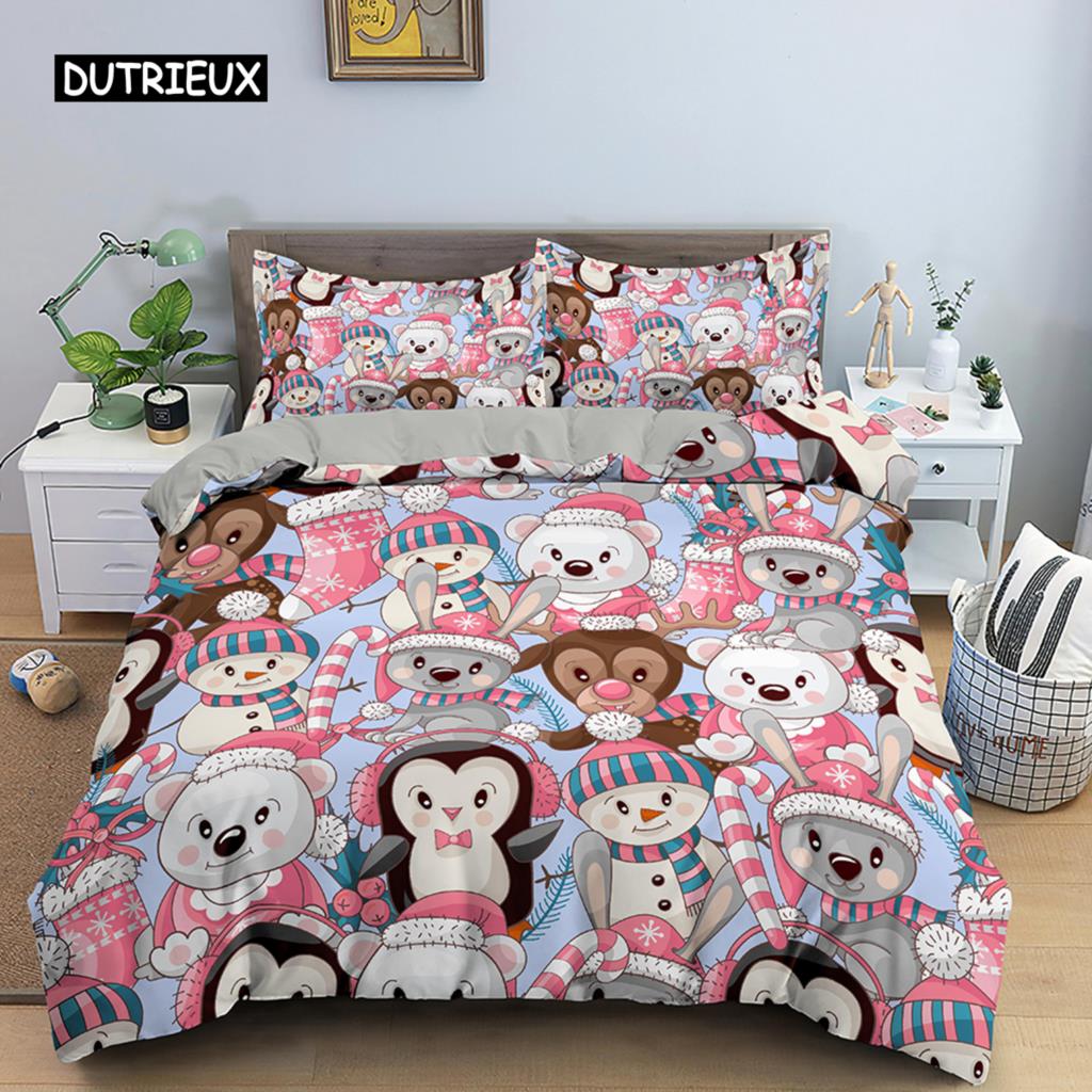 Duvet Cover Merry Christmas Bedding Set Christmas Decorations for Home Christmas Ornaments Xmas Navidad Gifts Happy New Year