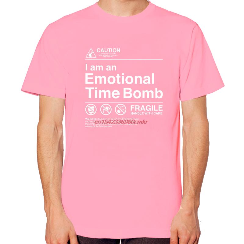 I Am An Emotional Time Bomb Funny Graphic T Shirts Summer Tops Tshirt New Arrival Goods Short Sleeve Tee Cotton Print T Shirt