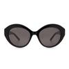 Balenciaga Round Frame Fashion Sunglasses Women Sunglasses Black BB0133S001