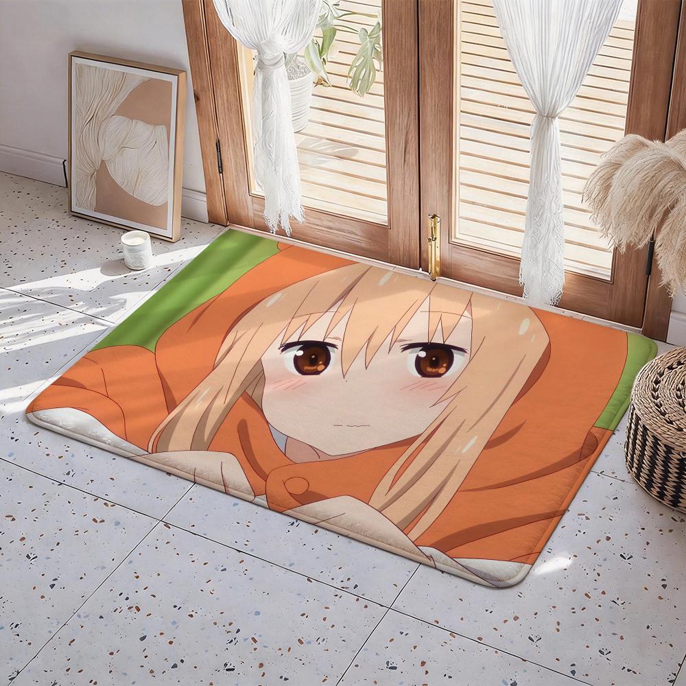 Character U Umaru Doma Floor Mat Eco Flannel Doormat Non Slip Odorless Indoor Floor Rug Soft Short Plush Home Mat