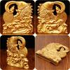 Sand gold Chinese carp leaps longmen golden arowana opens housewarming metal ornaments living room office decorations