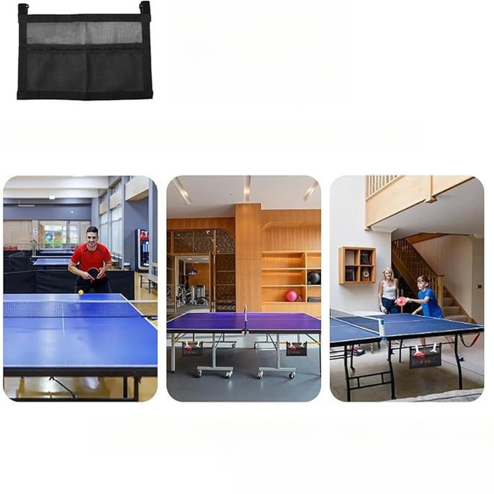 Table Tennis Racket and Ball Storage Bag with Open Mesh Design Efficient Organizer for Training and Recreational Play