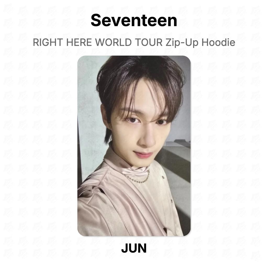 Seventeen RIGHT HERE WORLD TOUR Zip-Up Hoodie Official Photocard