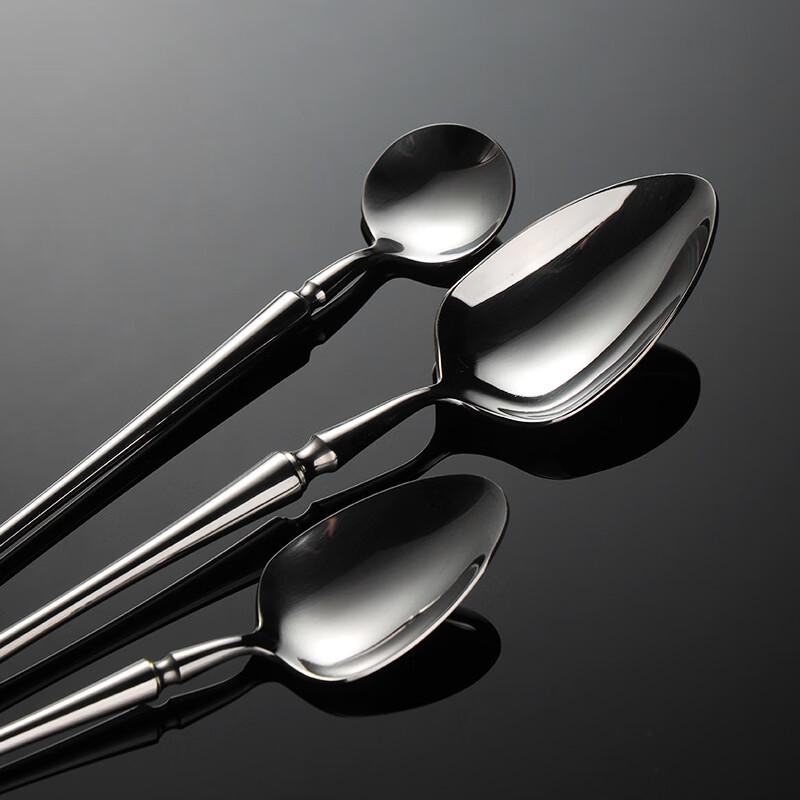 Qianxing 304 Stainless Steel Elegant Round Handle Ice Spoon Set