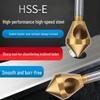 90° Straight Shank Oblique Hole Chamfering Tool with Titanium Cobalt-Plated Stainless Steel Drill Bit for Aluminum Alloy Deburring.