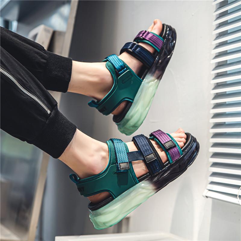 High Quality Sandals Men Beach Sandals Comfort Casual Shoes Lightweight Summer Large Size Men Sandals Comfortable Roman Sandals 39-44