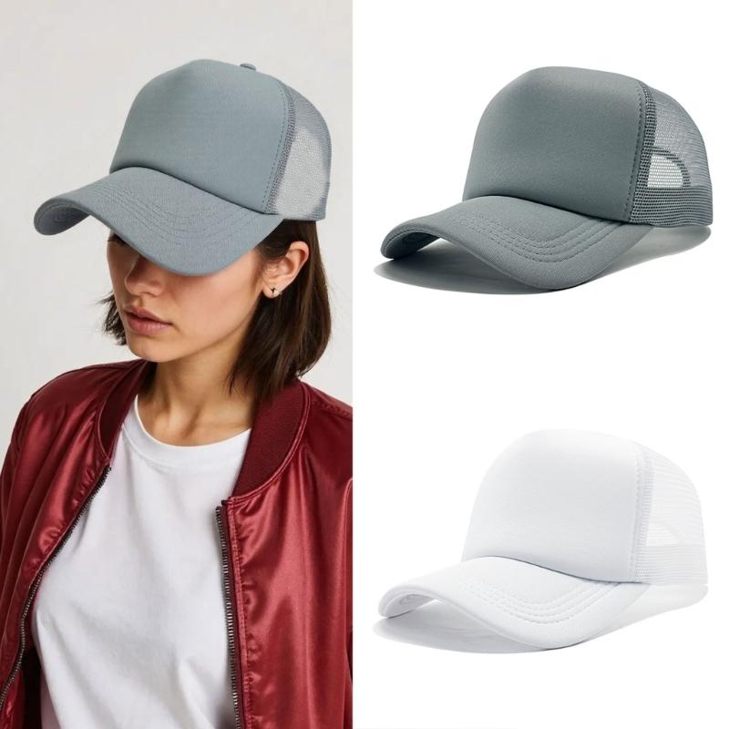 Truckers Hat Baseball Caps Adjustable Strap Lightweight Polyester Outdoor Sun Hat For Men Women