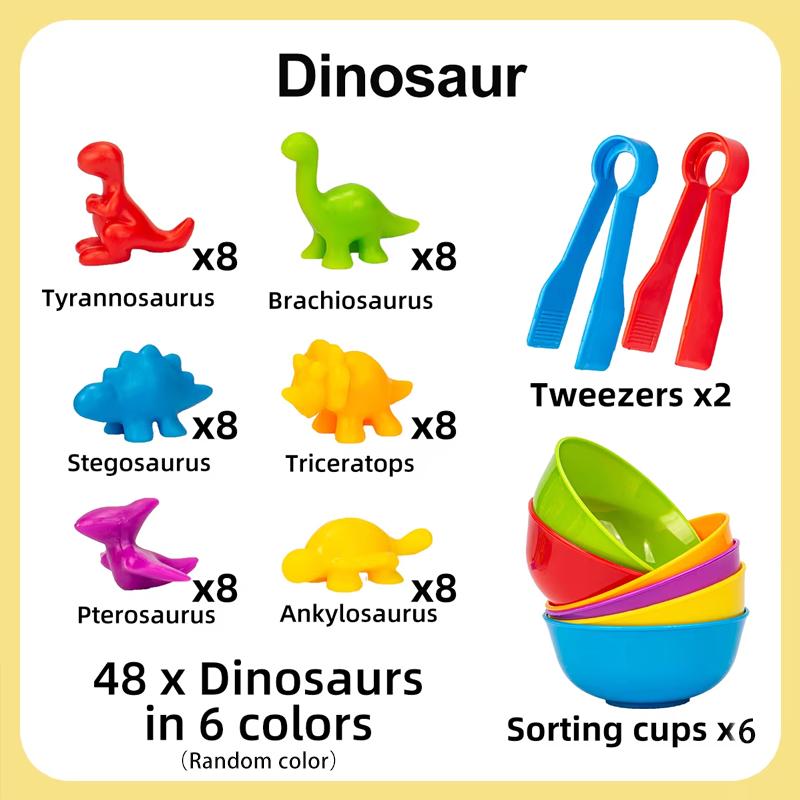 Counting Animal Sorting Toys for Toddlers Preschool Learning Activities for Math Color Cognition Montessori Baby STEM Toys Gifts