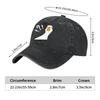 Confused Goose Meme Baseball Cap Washed Denim Adjustable Fashionable Casual Hat Unisex