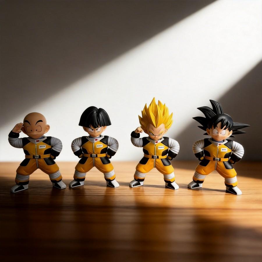 Dragon Ball Q Version Son Goku Vegeta Namek Spacesuit Figure Collectible Ornament Gift 10cm