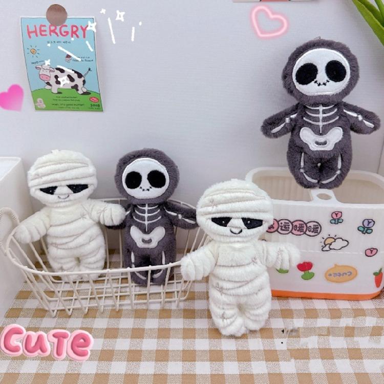 Plush Keychain Adorable Mummy Skeleton Styles Soft And Plush Decoration For Children Accessory