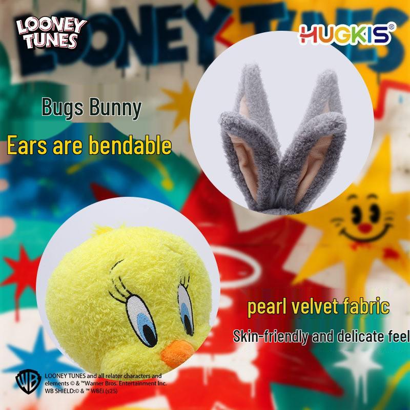 Looney Tunes Bugs Bunny & Tweety Plush Head Figurine Set - Children's Gift