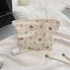 Large Capacity Cute Cartoon Flowers Makeup Bag for Women Travel Cosmetic Organizer Storage Pouch