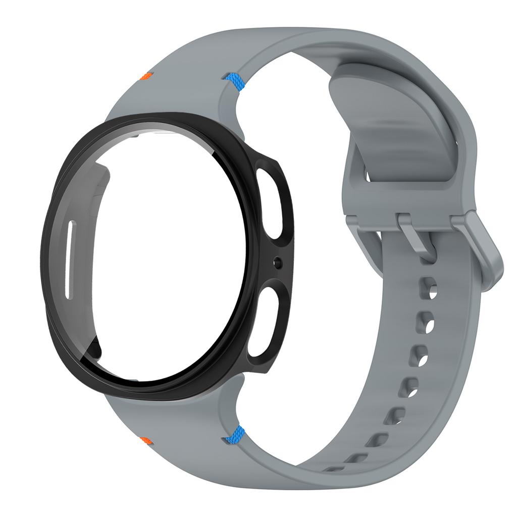 Silikonarmband für Samsung Galaxy Watch 8 40 44mm Armband Mit Hülle Displayschutz Bumper-Abdeckung für Smart Strap Handgelenkzubehör