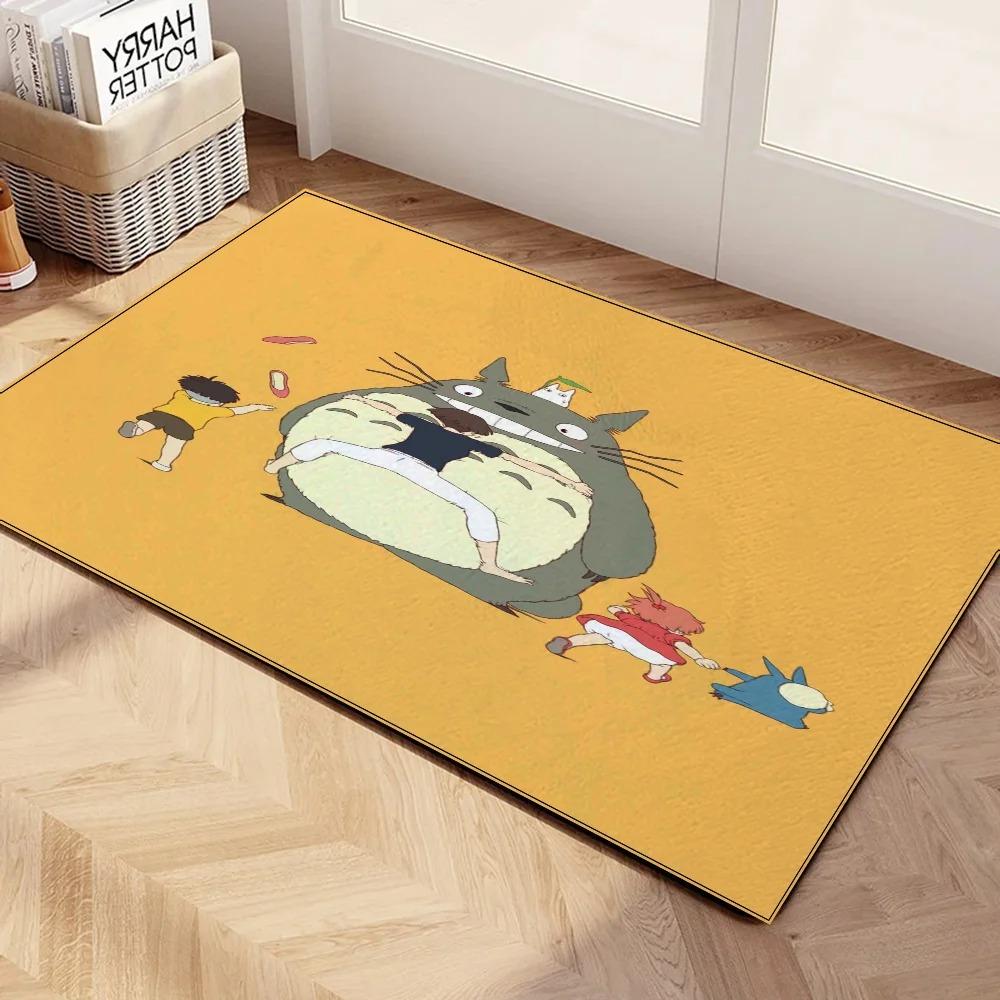 Disney Carpet Anime Cute Totoros Door Mat Living Room Kitchen Floor Bath Bedroom Entrance Carpet Non-slip Home Decor Rug