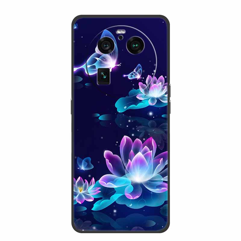 For Oppo Find X6 Pro Case Original Soft Silicone Shockproof Phone Back Cover Cases for Oppo Find X6 Pro 5G Cool Protector Shell