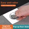 Pedal Type Shower Foot Floor Drain Pop Up Bounce Sewer Floor Strainer Press-Type Floor Drain