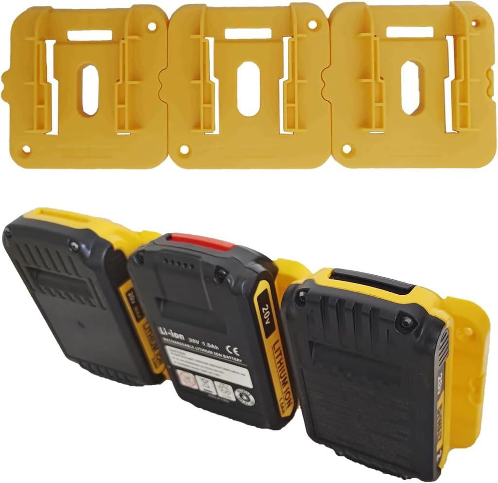 Battery Holder Storage Rack for Dewalt 20V 60V Battery Dock Holder Fit Wall Mount Battery Dock Warehouse Factory Truck Toolbox