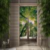Secluded Forest Landscape Door Curtain Linen Curtain Bedroom Living Room Home Decor Doorway for Kitchen Entrance Half Curtain