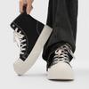 High-top shoes men's spring minimalist big-headed milk-scented baseplate shoes high street platform derby shoes men's commuter casual leather shoes