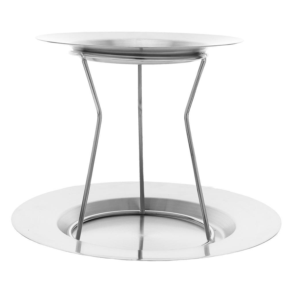 1 Satz Meeresfrüchte-Turmständer Doppelschichtig 23,8 cm 17,9 cm Edelstahl Meeresfrüchte-Präsentationsständer für Austern Garnelen Krabbenkuchen Sushi