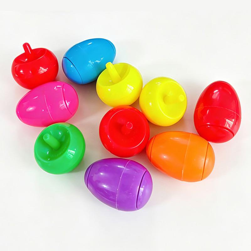 10PCS Novelty Spinning Tops Toys Easter Egg Fidget Spinner for Kids Classroom Prizes Birthday Goodie Bag Stuffers
