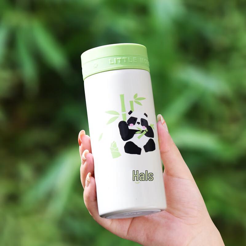 HAERS Energetic Panda 316 Stainless Steel Pocket Thermos 210ml