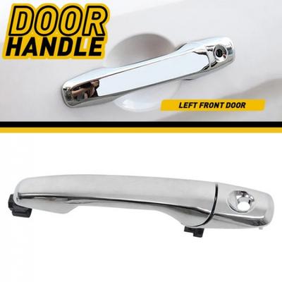 Front Left Exterior Door Handle For 2011-2017 Ford Explorer Chrome with Hole Key