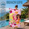 Straw-berry Sweet Moment Beach Towel, Microfiber Beach Towel, Perfect For Pool, Beach, Travel, Home Decor Beach Party Fan Gifts