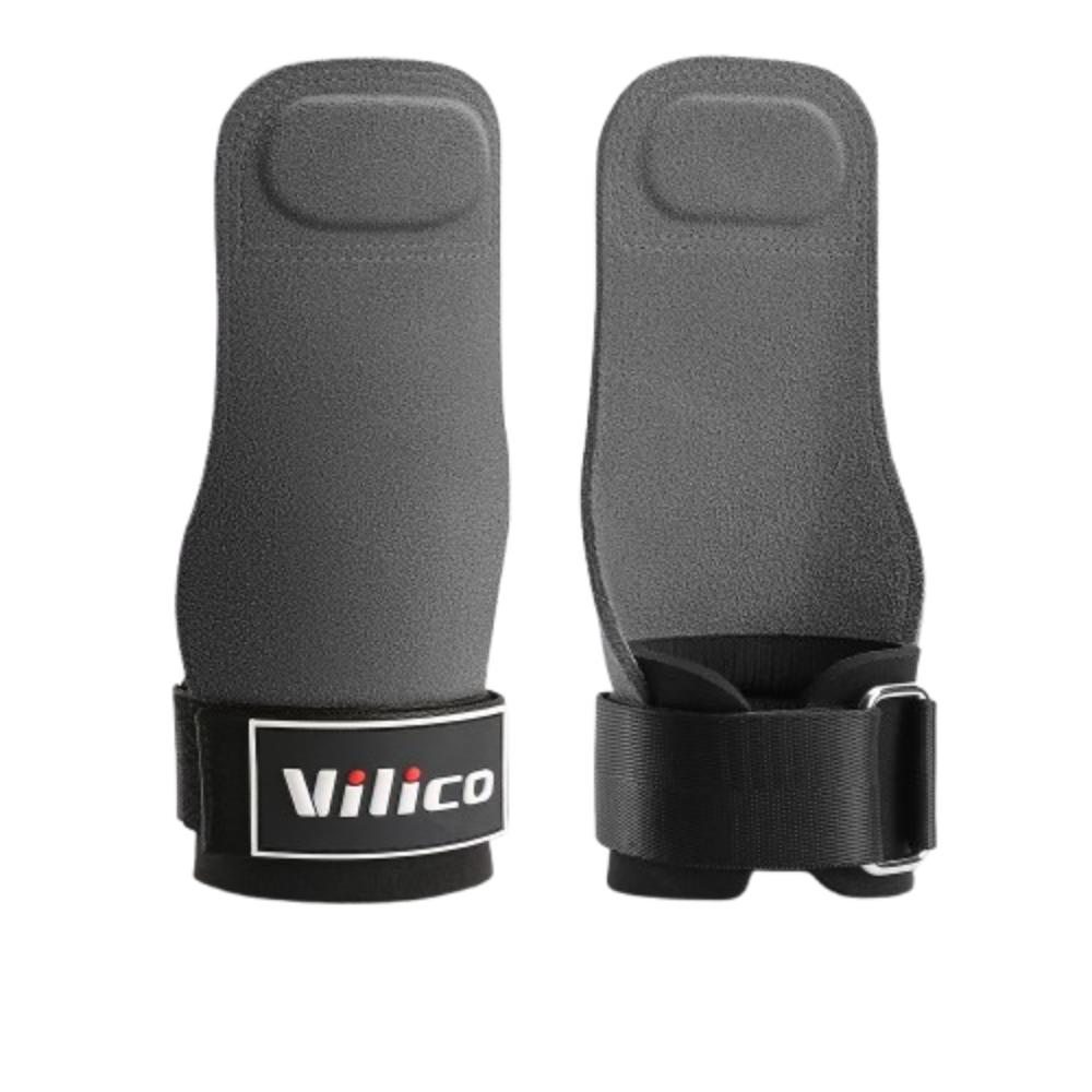 1 Pair Raised Anti-slip Cowhide Gym Gloves Wear-resistant Weightlifting Wrist Wraps  Build Muscle