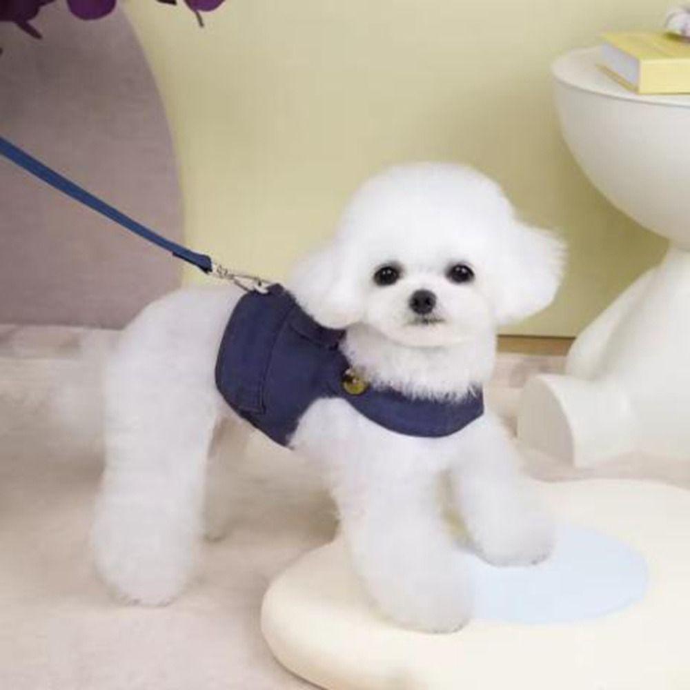 Easy On and Off Dog Vest Adjustable Puppy Harness Pet Accessories Dog Cowboy Clothes  Cat/Dog Use