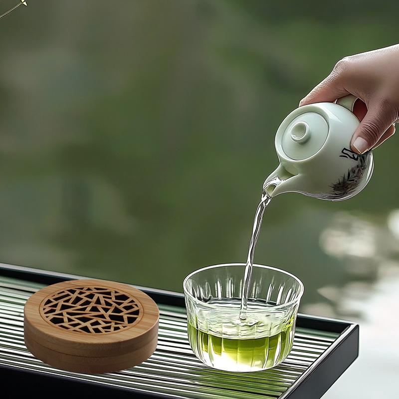 1PC Round Meditation Wood Censer Home Decor Hollow Out Study Room Accessory Aromatherapy Box Yoga Multiple Options Available